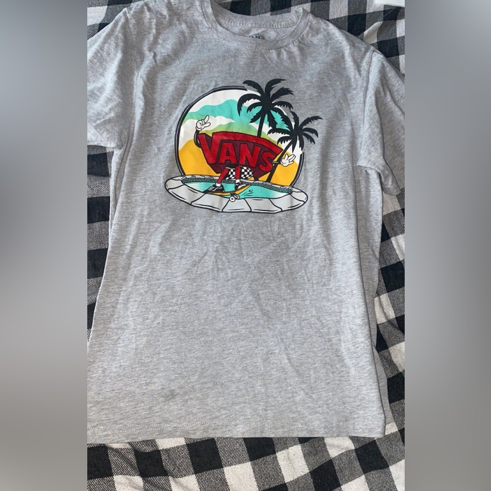 VANS grey short sleeve tee/t-shirt